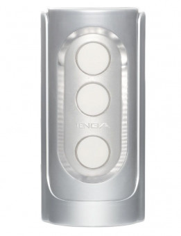 Серебристый мастурбатор FLIP HOLE SILVER, Tenga