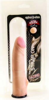 Насадка с шишечкой для страпона Харнесс - 18,5 см., LOVETOY (А-Полимер)
