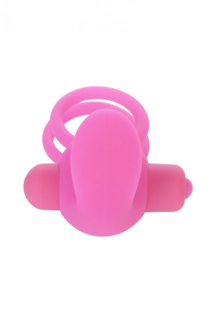 Розовое эрекционное виброкольцо с 10 режимами вибрации, Lovetoy