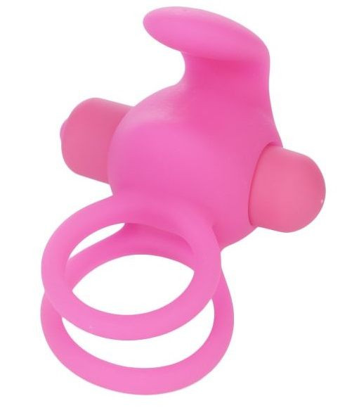 Розовое эрекционное виброкольцо с 10 режимами вибрации, Lovetoy