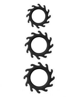 Набор из 3 эрекционных колец MENZSTUFF BUZZ SAW COCK RING SET, Dream Toys