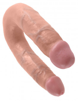Двусторонний фаллоимитатор U-Shaped Medium Double Trouble - 34,6 см., Pipedream
