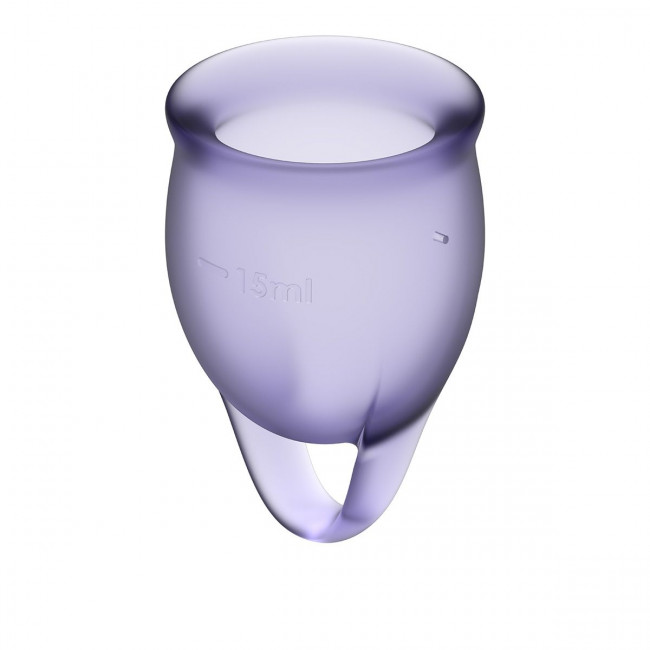 Набор фиолетовых менструальных чаш Feel confident Menstrual Cup Набор фиолетовых менструальных чаш Feel confident Menstrual Cup