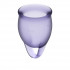Набор фиолетовых менструальных чаш Feel confident Menstrual Cup Набор фиолетовых менструальных чаш Feel confident Menstrual Cup