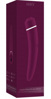 Фиолетовый вакуумный клиторальный вибромассажер Personal vibrator HIKY , Shots Media BV
