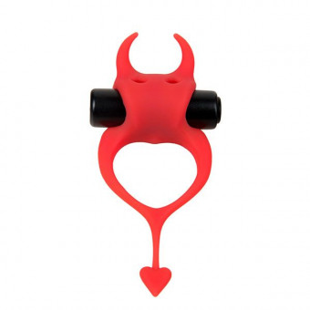 Красное эрекционное кольцо в форме дьяволенка DEVOL COCKRING , Adrien Lastic