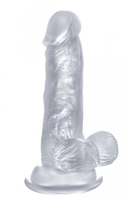 Прозрачный фаллоимитатор Realistic Cock 6" With Scrotum - 15 см., Shots Media BV Прозрачный фаллоимитатор Realistic Cock 6" With Scrotum - 15 см., Shots Media BV