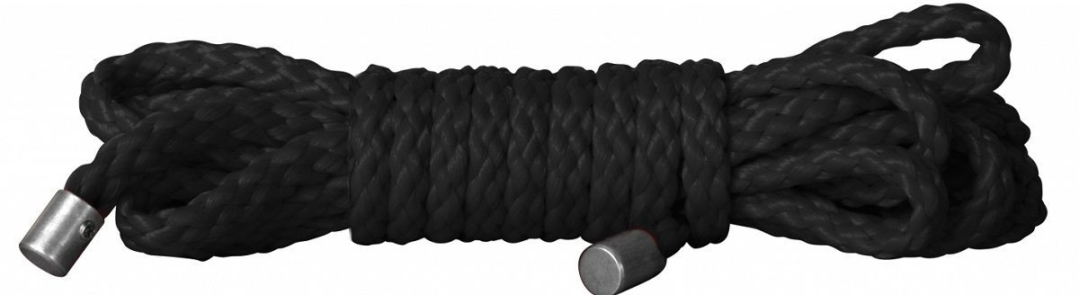 Чёрная веревка для бондажа Kinbaku Mini - 1,5 м., Shots Media BV