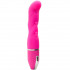 Розовый фигурный вибратор PURRFECT SILICONE DELUXE VIBE - 15 см., Dream Toys