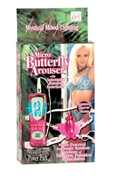 Светящийся розовый стимулятор клитора Micro Butterfly Arouser, California Exotic Novelties Светящийся розовый стимулятор клитора Micro Butterfly Arouser, California Exotic Novelties