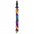 Чёрная анальная пробка с радужным хвостом Unicorn Tails Rainbow, NS Novelties