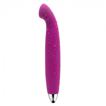Фиолетовый вибростимулятор G-точки Sara Purple - 14,5 см., Svakom