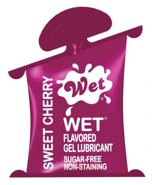 Лубрикант Wet Flavored Sweet Cherry с ароматом вишни - 10 мл., Wet International Inc. Лубрикант Wet Flavored Sweet Cherry с ароматом вишни - 10 мл., Wet International Inc.