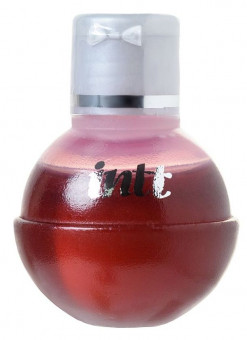 Массажное масло FRUIT SEXY Grape с ароматом винограда и разогревающим эффектом - 40 мл., INTT