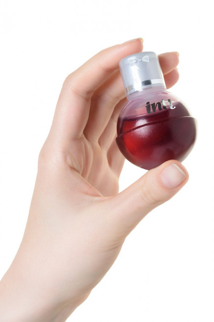 Массажное масло FRUIT SEXY Grape с ароматом винограда и разогревающим эффектом - 40 мл., INTT