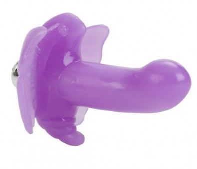 Фиолетовая клиторальная бабочка с отростком Butterfly Dreams, California Exotic Novelties