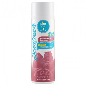 Массажный лосьон с ароматом клубники pjur SPA Scentouch Strawberry Massage Lotion - 200 мл., Pjur