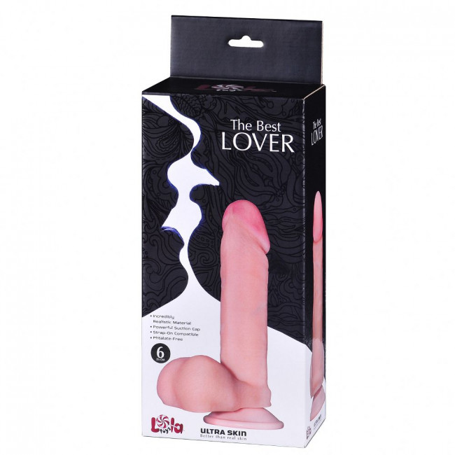 Фаллоимитатор на присоске The Best Lover - 19 см., Lola toys