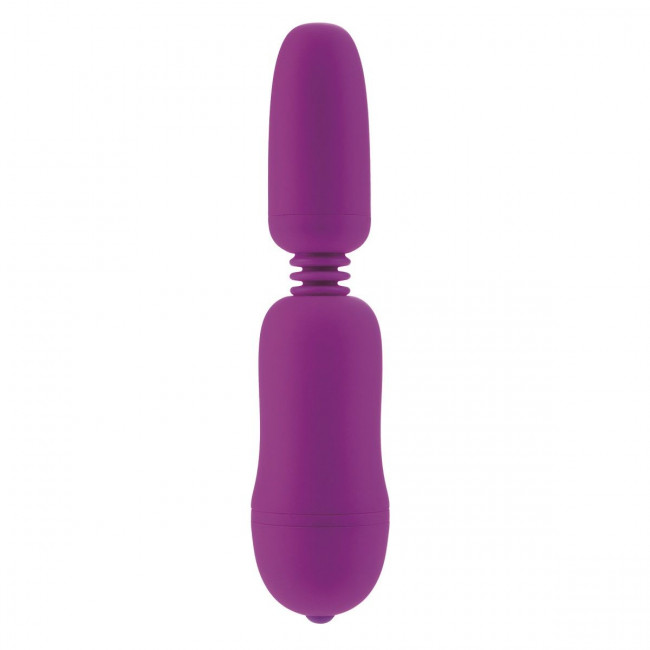Фиолетовый вибростимулятор с функцией нагрева WARM N GLOW MASSAGER, California Exotic Novelties