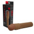 Бежевая насадка-удлинитель CyberSkin 4 inch Xtra Thick Transformer Penis Extension Dark, Topco Sales