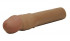 Бежевая насадка-удлинитель CyberSkin 4 inch Xtra Thick Transformer Penis Extension Dark, Topco Sales