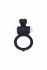 Чёрное виброкольцо для пениса Power Heart Clit Cockring, Lovetoy