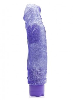 Фиолетовый водонепроницаемый вибратор JELLY JOY SWEET MOVE MULTI-SPEED VIBE - 20 см., Dream Toys