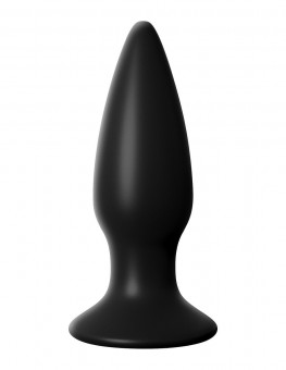 Чёрная малая анальная вибропробка Small Rechargeable Anal Plug - 10,9 см., Pipedream