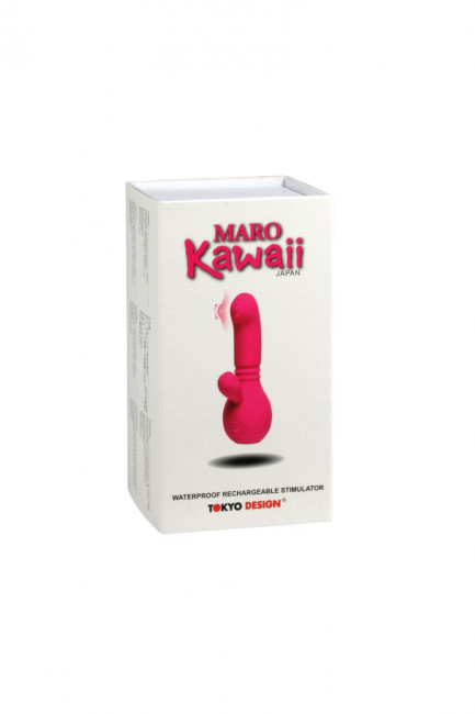 Розовый вибратор Maro Kawaii 5 - 12,2 см., Tokyo Design