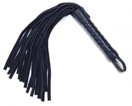 Тёмно-синий мини-флоггер No Bounds Collection Mini Flogger - 33 см., Fifty Shades of Grey