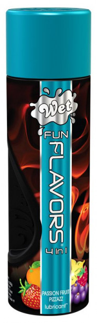 Разогревающий лубрикант Fun Flavors 4-in-1 Passion Fruit Pizzazz с ароматом маракуйи - 316 мл., Wet International Inc. Разогревающий лубрикант Fun Flavors 4-in-1 Passion Fruit Pizzazz с ароматом маракуйи - 316 мл., Wet International Inc.