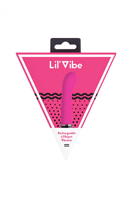 Розовый силиконовый мини-вибратор Lil Gspot - 13 см., EDC Wholesale