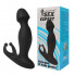 Черный силиконовый массажер простаты Sex Expert - 11,7 см., Bior toys