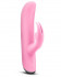Розовый вибратор с клиторальным отростком VILAIN BIANCA PASSION - 18 см., Blush Novelties