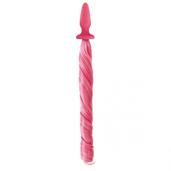 Розовая анальная пробка с нежно-розовым хвостом Unicorn Tails Pastel Pink, NS Novelties Розовая анальная пробка с нежно-розовым хвостом Unicorn Tails Pastel Pink, NS Novelties