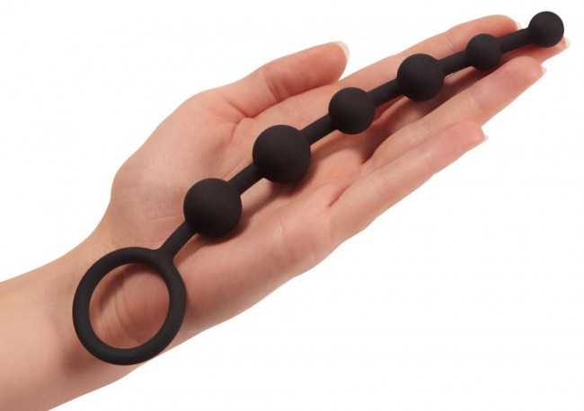 Чёрная анальная цепочка Anal Beads - 20,5 см., Pornhub Чёрная анальная цепочка Anal Beads - 20,5 см., Pornhub