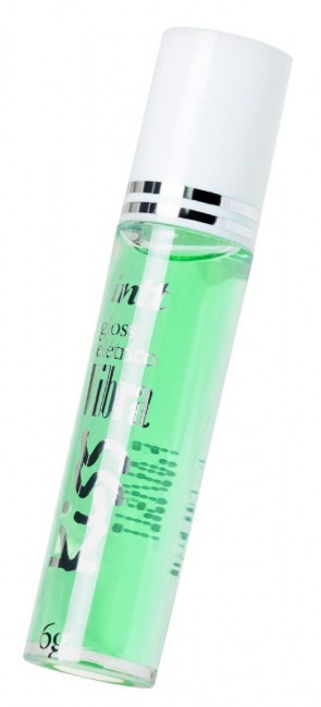 Блеск для губ GLOSS VIBE Mint с ароматом мяты и эффектом вибрации - 6 гр., INTT