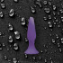 Фиолетовая анальная пробка Sliders Silicone Anal Plugs Medium на присоске - 12,45 см., NS Novelties