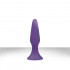 Фиолетовая анальная пробка Sliders Silicone Anal Plugs Medium на присоске - 12,45 см., NS Novelties