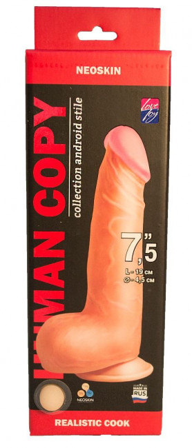 Телесный фаллоимитатор HUMAN COPY 7,5" - 19 см., LOVETOY (А-Полимер) Телесный фаллоимитатор HUMAN COPY 7,5" - 19 см., LOVETOY (А-Полимер)
