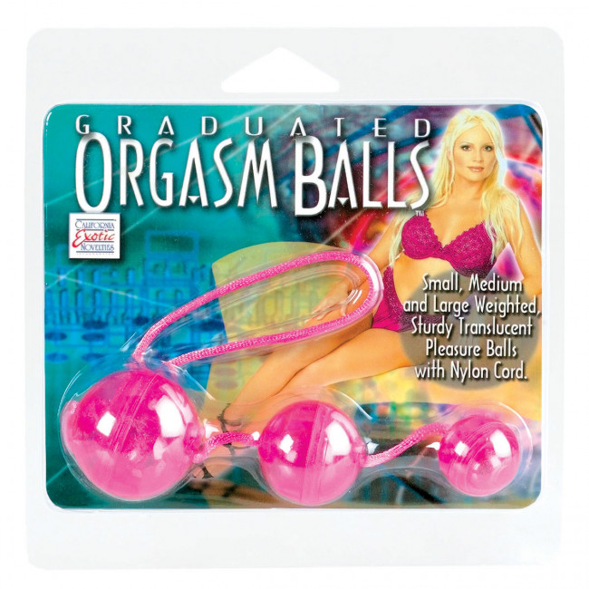 Три розовых вагинальных шарика, California Exotic Novelties