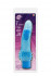 Голубой водонепроницаемый вибратор JELLY JOY ROUGH RIDGES MULTISPEED VIBE - 18 см., Dream Toys