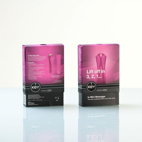 Розовый мини-вибромассажер с двумя сменными насадками Io Pink - 10,7 см., Jopen Розовый мини-вибромассажер с двумя сменными насадками Io Pink - 10,7 см., Jopen