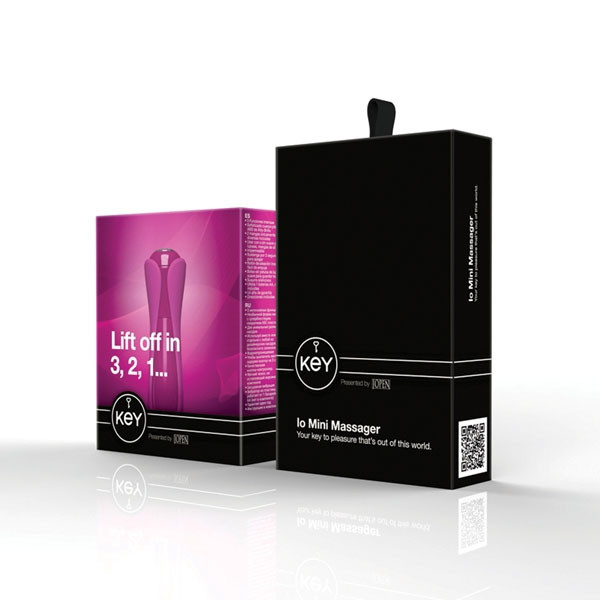 Розовый мини-вибромассажер с двумя сменными насадками Io Pink - 10,7 см., Jopen Розовый мини-вибромассажер с двумя сменными насадками Io Pink - 10,7 см., Jopen