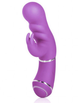 Фиолетовый вибромассажер Up! Scoop it Up! - 17,8 см., California Exotic Novelties
