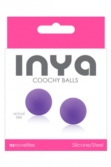 Фиолетовые вагинальные шарики без сцепки  INYA Coochy Balls Purple, NS Novelties