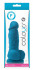 Голубой фаллоимитатор на присоске Pleasures 4 Dildo - 14,2 см.
