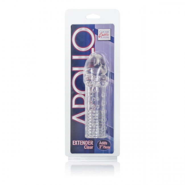 Прозрачная закрытая насадка с шипами Apollo Extender, California Exotic Novelties