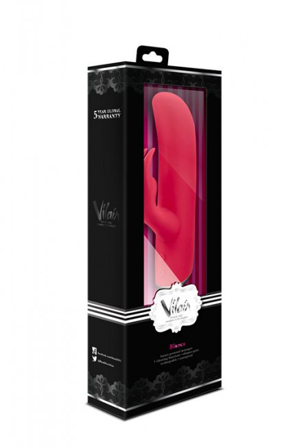 Красный перезаряжаемый вибромассажёр VILAIN BIANCA BERRY - 18 см., Blush Novelties Красный перезаряжаемый вибромассажёр VILAIN BIANCA BERRY - 18 см., Blush Novelties