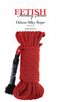 Красная веревка для фиксации Deluxe Silky Rope - 9,75 м., Pipedream